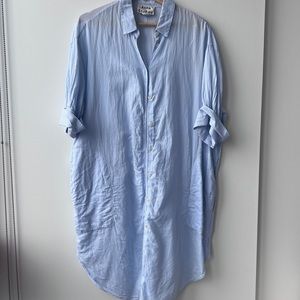 Acne Blue Stripe Lightweight Dress